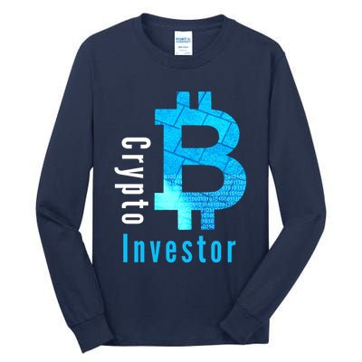 Crypto Investor, Satoshi, Bitcoin, Blockchain, Cryptocurrency, DeFi, BTC Tall Long Sleeve T-Shirt
