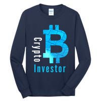 Crypto Investor, Satoshi, Bitcoin, Blockchain, Cryptocurrency, DeFi, BTC Tall Long Sleeve T-Shirt