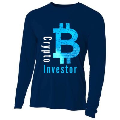 Crypto Investor, Satoshi, Bitcoin, Blockchain, Cryptocurrency, DeFi, BTC Cooling Performance Long Sleeve Crew