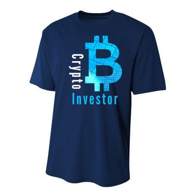 Crypto Investor, Satoshi, Bitcoin, Blockchain, Cryptocurrency, DeFi, BTC Youth Performance Sprint T-Shirt