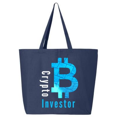 Crypto Investor, Satoshi, Bitcoin, Blockchain, Cryptocurrency, DeFi, BTC 25L Jumbo Tote