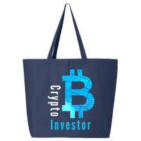 Crypto Investor, Satoshi, Bitcoin, Blockchain, Cryptocurrency, DeFi, BTC 25L Jumbo Tote