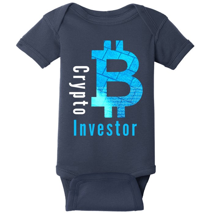 Crypto Investor, Satoshi, Bitcoin, Blockchain, Cryptocurrency, DeFi, BTC Baby Bodysuit