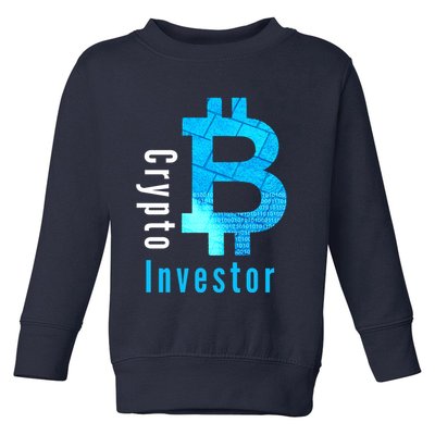 Crypto Investor, Satoshi, Bitcoin, Blockchain, Cryptocurrency, DeFi, BTC Toddler Sweatshirt
