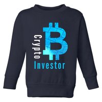 Crypto Investor, Satoshi, Bitcoin, Blockchain, Cryptocurrency, DeFi, BTC Toddler Sweatshirt