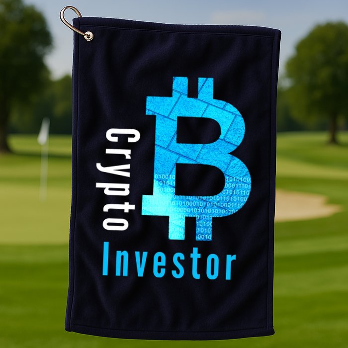 Crypto Investor, Satoshi, Bitcoin, Blockchain, Cryptocurrency, DeFi, BTC Golf Towel