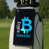 Crypto Investor, Satoshi, Bitcoin, Blockchain, Cryptocurrency, DeFi, BTC Golf Towel