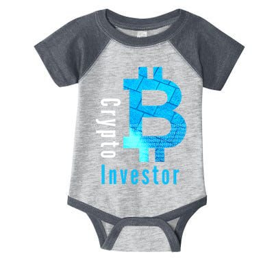 Crypto Investor, Satoshi, Bitcoin, Blockchain, Cryptocurrency, DeFi, BTC Infant Baby Jersey Bodysuit