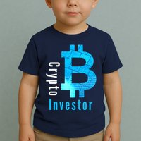 Crypto Investor, Satoshi, Bitcoin, Blockchain, Cryptocurrency, DeFi, BTC Toddler T-Shirt