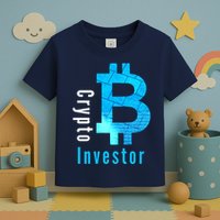 Crypto Investor, Satoshi, Bitcoin, Blockchain, Cryptocurrency, DeFi, BTC Toddler T-Shirt