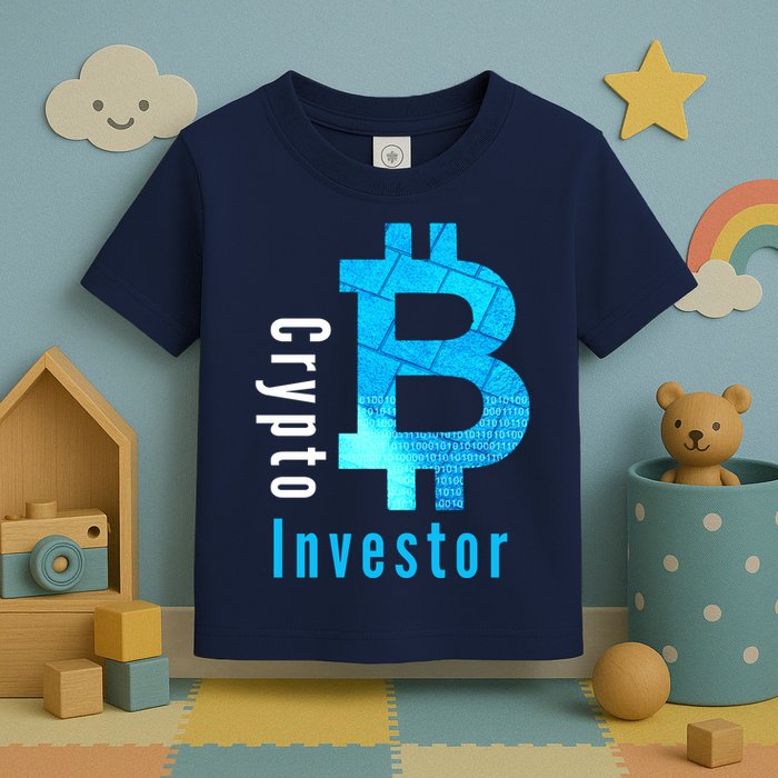 Crypto Investor, Satoshi, Bitcoin, Blockchain, Cryptocurrency, DeFi, BTC Toddler T-Shirt