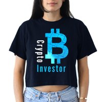Crypto Investor, Satoshi, Bitcoin, Blockchain, Cryptocurrency, DeFi, BTC Crop Top