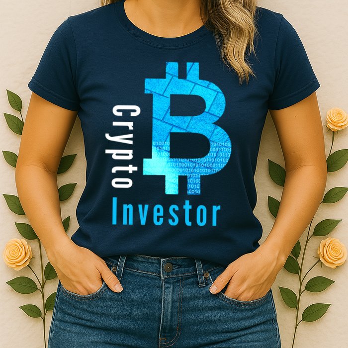 Crypto Investor, Satoshi, Bitcoin, Blockchain, Cryptocurrency, DeFi, BTC Womens T-Shirt