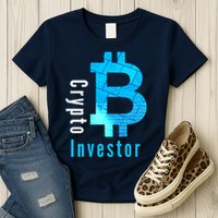 Crypto Investor, Satoshi, Bitcoin, Blockchain, Cryptocurrency, DeFi, BTC Womens T-Shirt