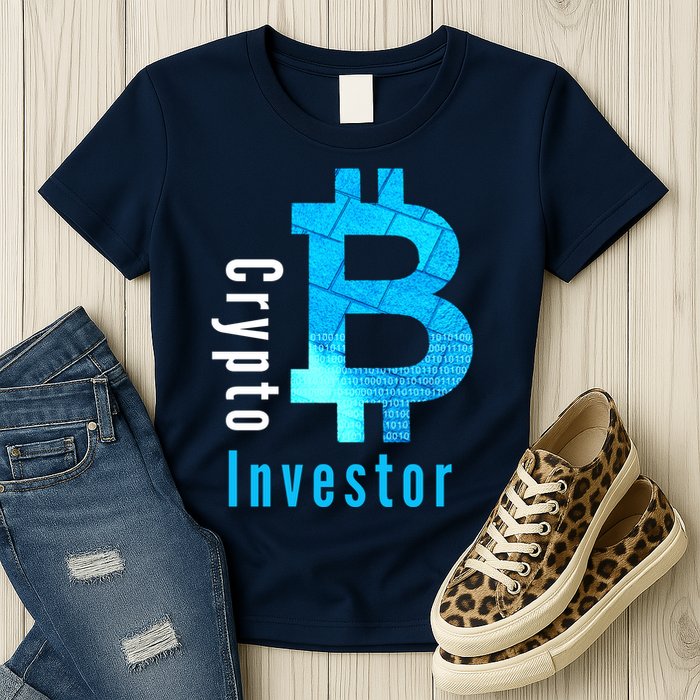 Crypto Investor, Satoshi, Bitcoin, Blockchain, Cryptocurrency, DeFi, BTC Womens T-Shirt