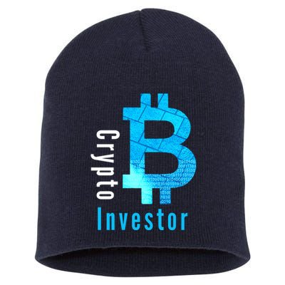 Crypto Investor, Satoshi, Bitcoin, Blockchain, Cryptocurrency, DeFi, BTC Short Acrylic Beanie