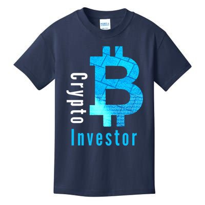 Crypto Investor, Satoshi, Bitcoin, Blockchain, Cryptocurrency, DeFi, BTC Kids T-Shirt