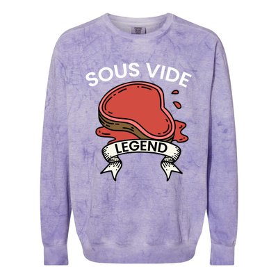 Cook I Sous Vide Legend I Cooking Kitchen Cook Hobby Chef Gift Colorblast Crewneck Sweatshirt