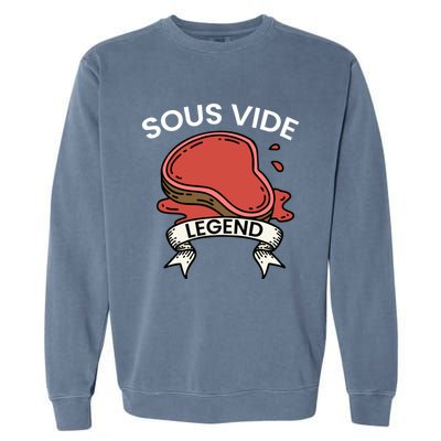 Cook I Sous Vide Legend I Cooking Kitchen Cook Hobby Chef Gift Garment-Dyed Sweatshirt