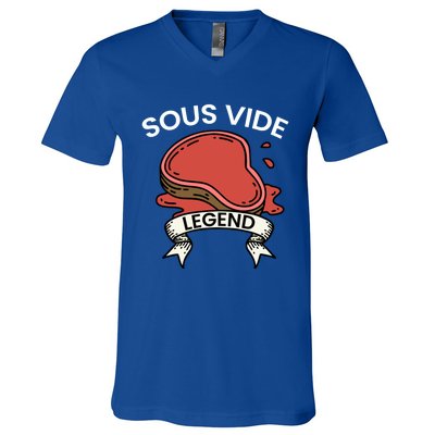 Cook I Sous Vide Legend I Cooking Kitchen Cook Hobby Chef Gift V-Neck T-Shirt