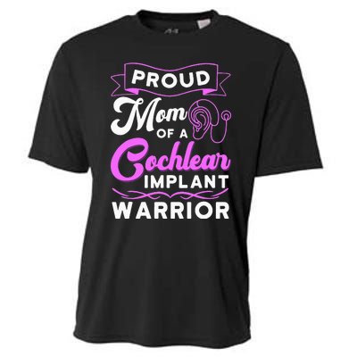 Cochlear Implant Support Proud Mom Hearing Loss Awareness Cooling Performance Crew T-Shirt