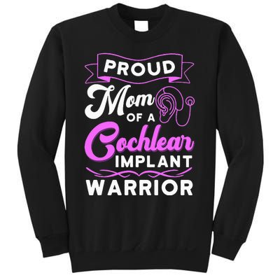 Cochlear Implant Support Proud Mom Hearing Loss Awareness Sweatshirt