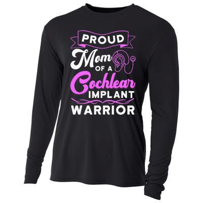 Cochlear Implant Support Proud Mom Hearing Loss Awareness Cooling Performance Long Sleeve Crew