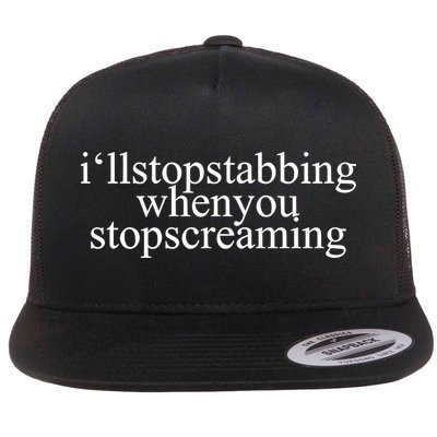Chiodos ILl Stop Stabbing When You Stop Screaming Flat Bill Trucker Hat