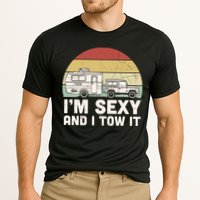 Camping I'm Sexy And I Tow It Funny Retro Sunset Performance Shirt