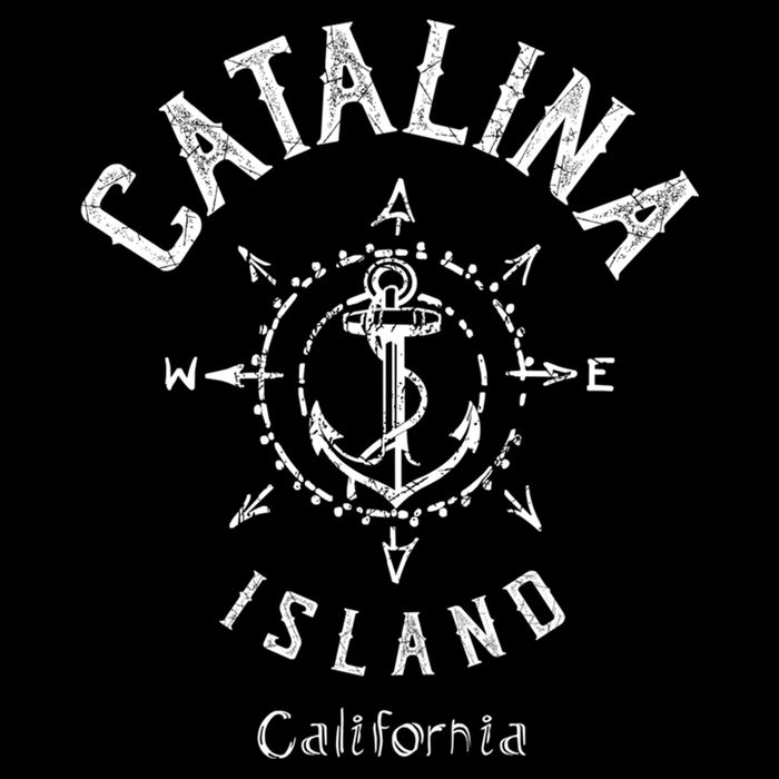 Catalina Island Sailing Compass Rose Beach Boat Great Gift Cooling Performance Crew T-Shirt