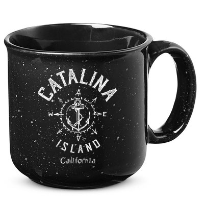 Catalina Island Sailing Compass Rose Beach Boat Great Gift 15oz Campfire Ceramic Mug
