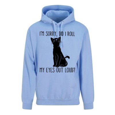 Cat I'm Sorry Did I Roll My Eyes Out Loud Funny Cat Kitty Gift Unisex Surf Hoodie