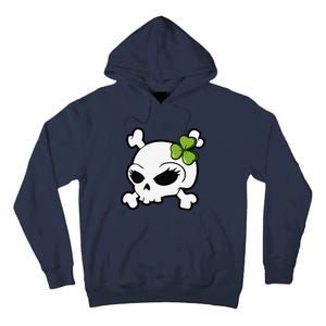 Cute Irish Shamrock Leaf Skull Tall Hoodie