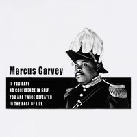 Confidence In Self Marcus Garvey Quote Flat Bill Trucker Hat
