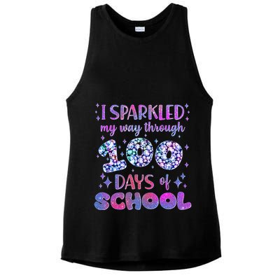 Cute I Sparkled My Way Through Days Of School Ladies PosiCharge Tri-Blend Wicking Tank