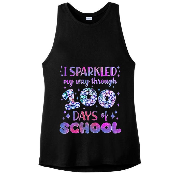 Cute I Sparkled My Way Through Days Of School Ladies PosiCharge Tri-Blend Wicking Tank