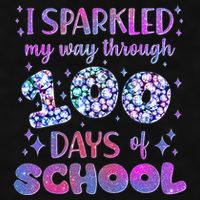 Cute I Sparkled My Way Through Days Of School Ladies PosiCharge Tri-Blend Wicking Tank