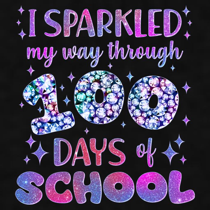 Cute I Sparkled My Way Through Days Of School Ladies PosiCharge Tri-Blend Wicking Tank