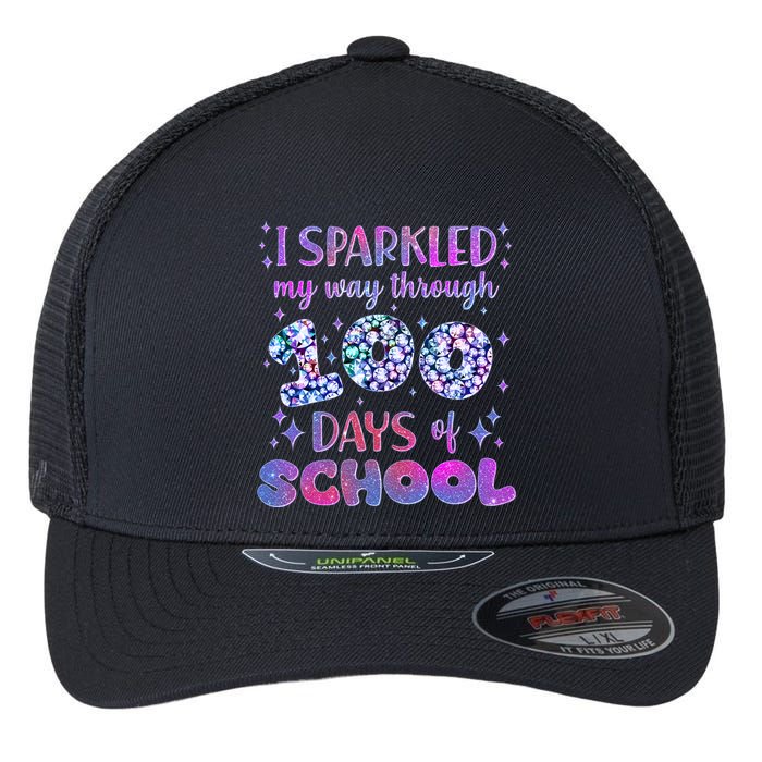 Cute I Sparkled My Way Through Days Of School Flexfit Unipanel Trucker Cap
