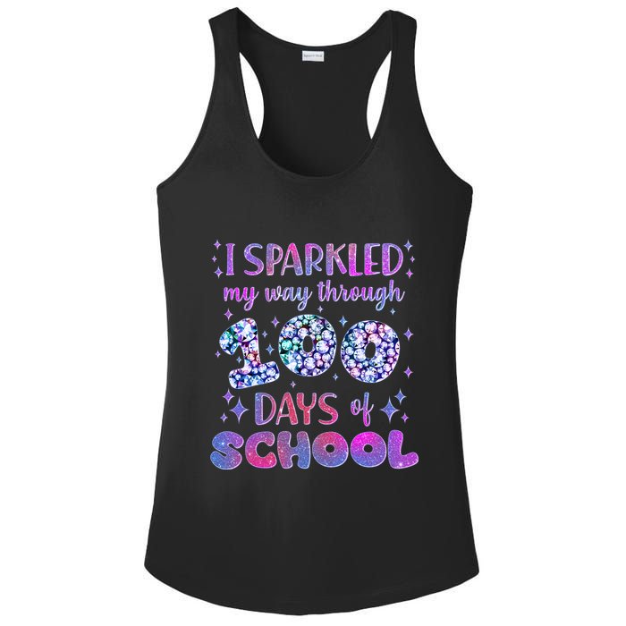 Cute I Sparkled My Way Through Days Of School Ladies PosiCharge Competitor Racerback Tank