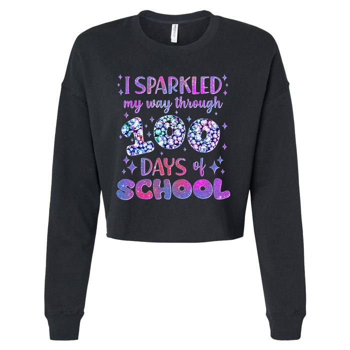 Cute I Sparkled My Way Through Days Of School Cropped Pullover Crew