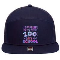 Cute I Sparkled My Way Through Days Of School 7 Panel Mesh Trucker Snapback Hat