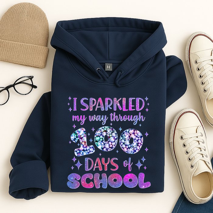 Cute I Sparkled My Way Through Days Of School Hoodie