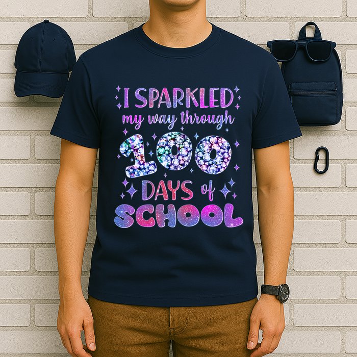 Cute I Sparkled My Way Through Days Of School T-Shirt