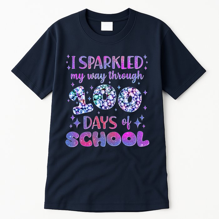 Cute I Sparkled My Way Through Days Of School Tall T-Shirt