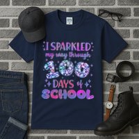 Cute I Sparkled My Way Through Days Of School Tall T-Shirt