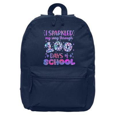 Cute I Sparkled My Way Through Days Of School 16 in Basic Backpack
