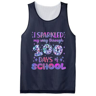 Cute I Sparkled My Way Through Days Of School Mesh Reversible Basketball Jersey Tank