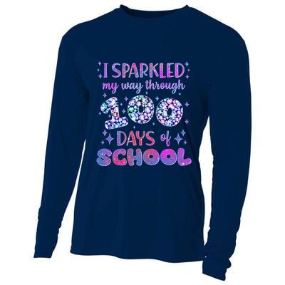 Cute I Sparkled My Way Through Days Of School Cooling Performance Long Sleeve Crew