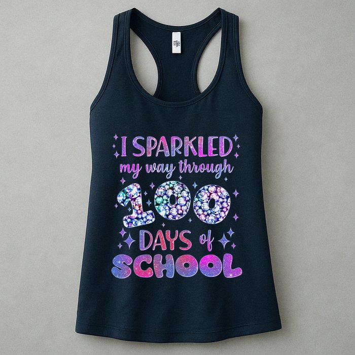 Cute I Sparkled My Way Through Days Of School Womens Tank Top